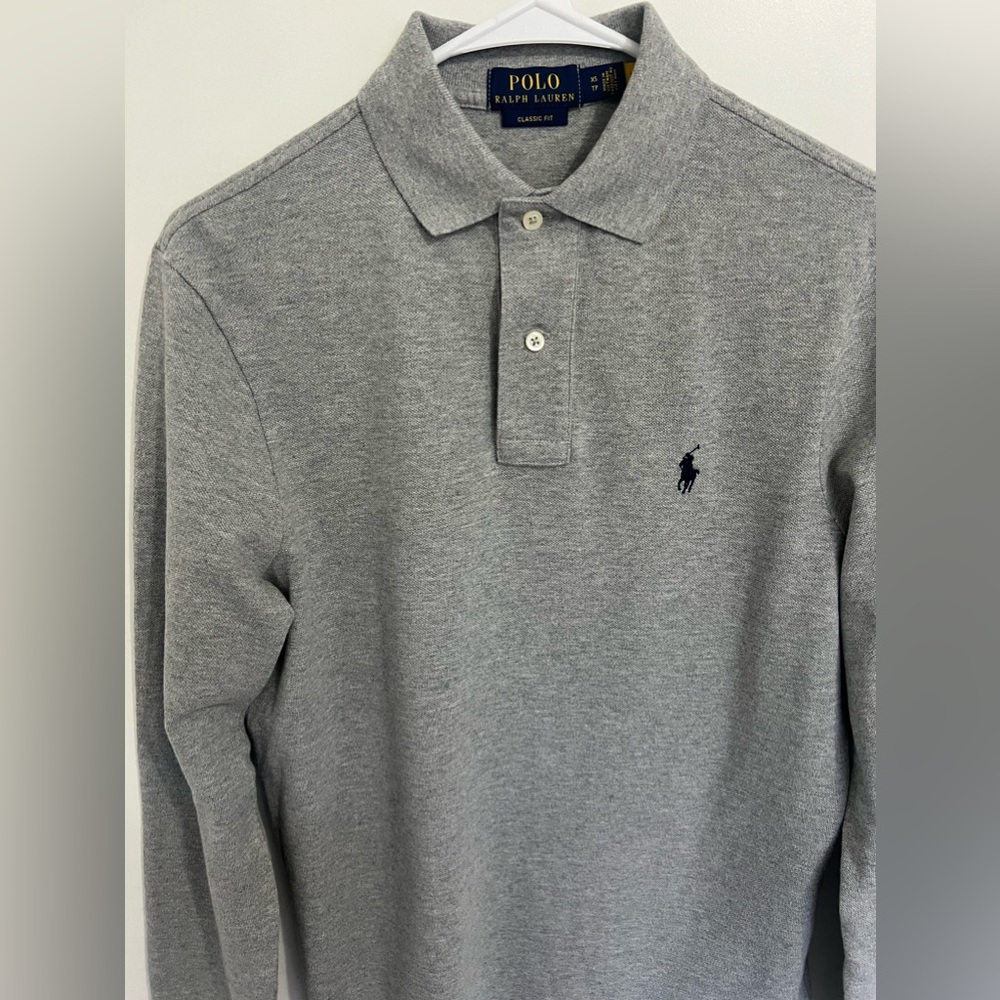 Polo Ralph Lauren Classic Fit Mesh Long-Sleeve Polo Shirt